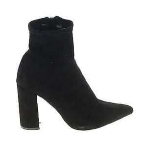 Steve Madden Black Suede Ankle Booties